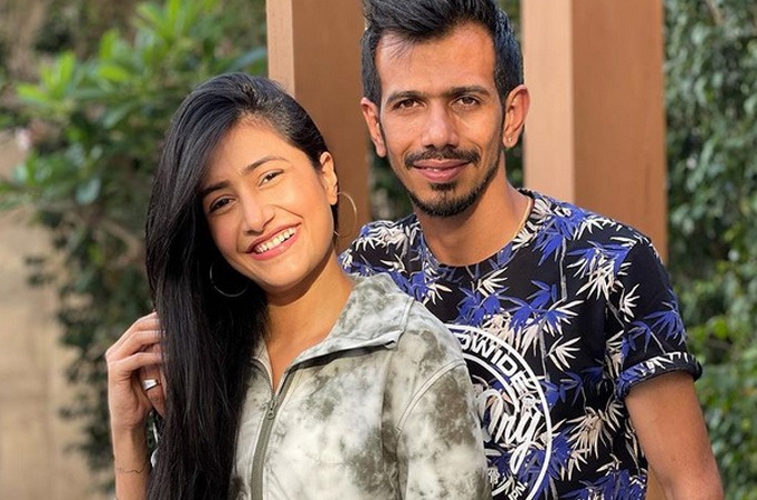 Yuzvendra Chahal with wife 