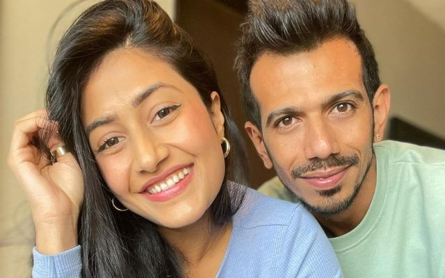 Yuzvendra Chahal with wife 